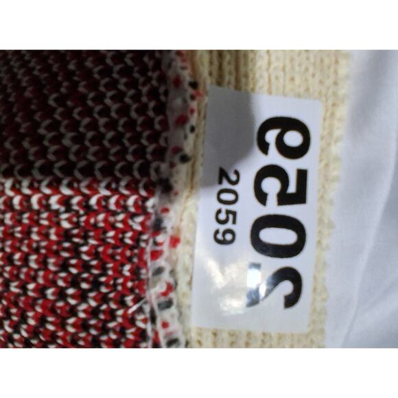 Vintage YWFG Dopamine Grandpa Cable Knit Preppy Festival Bear Cardigan Sweater - Picture 12 of 12